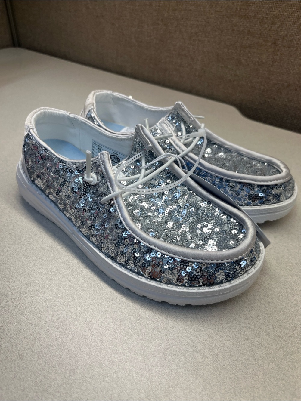 Hey Dude Sequin Casual Shoes - Sparkle Low-Top